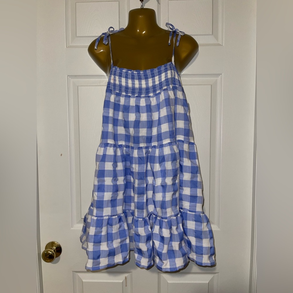 Forever 21 blue and white gingham sundress